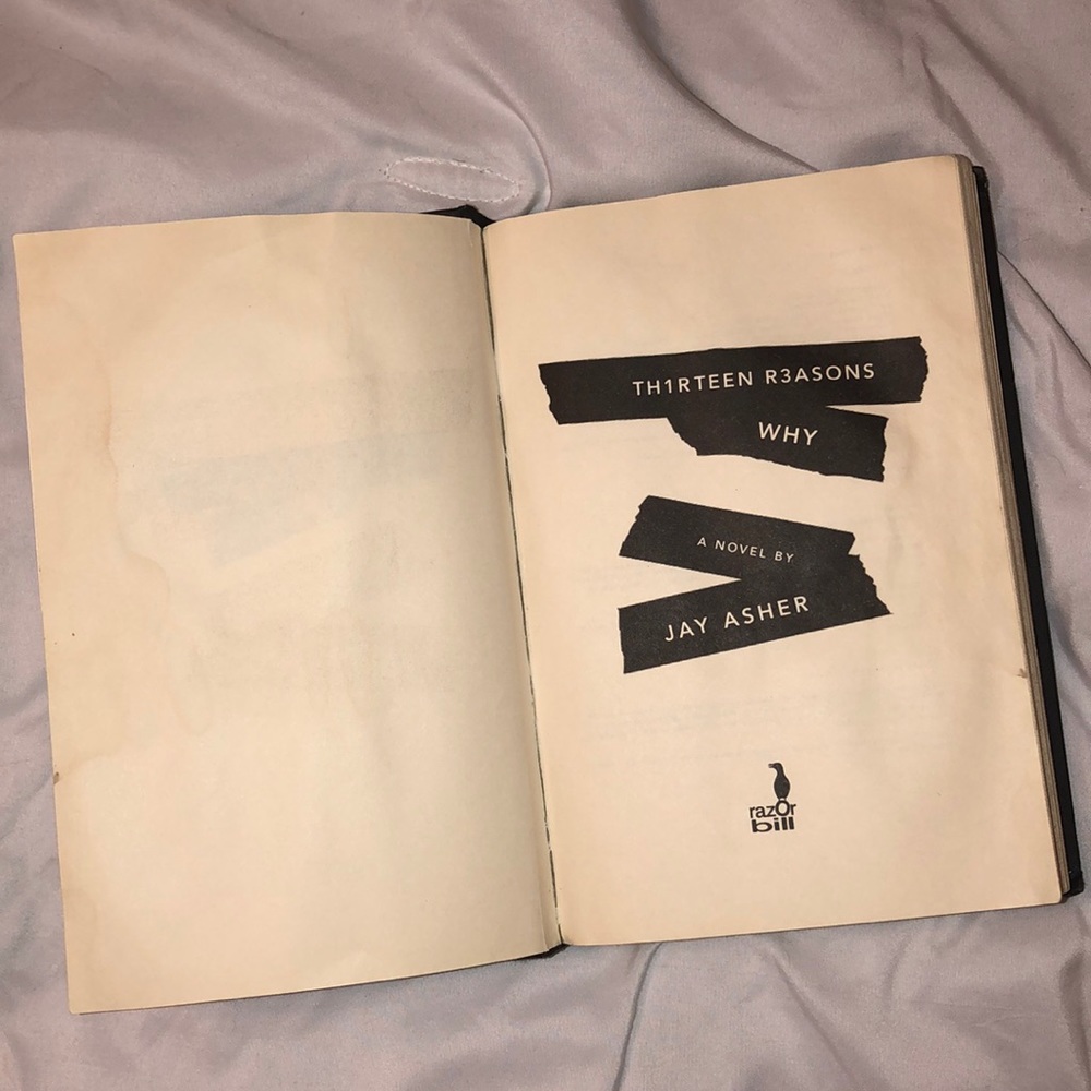 13 REASONS WHY BOOK